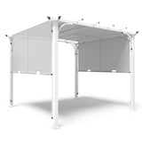 EAGLE PEAK 10x10 Metal Pergola with Textilene Top - Eagle Peak Canopy and Outdoor Products