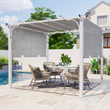 EAGLE PEAK 10x10 Metal Pergola with Textilene Top - Eagle Peak Canopy and Outdoor Products