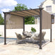 EAGLE PEAK 10x10 Metal Pergola with Textilene Top - Eagle Peak Canopy and Outdoor Products