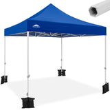 EAGLE PEAK 10x10 New Heavy Duty Pop up Commercial Canopy Tent with Roller Bag and 4 Sandbags - Eagle Peak Canopy and Outdoor Products