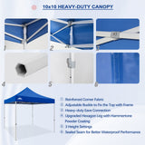 EAGLE PEAK 10x10 New Heavy Duty Pop up Commercial Canopy Tent with Roller Bag and 4 Sandbags - Eagle Peak Canopy and Outdoor Products