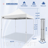 EAGLE PEAK 10x10 New Heavy Duty Pop up Commercial Canopy Tent with Roller Bag and 4 Sandbags - Eagle Peak Canopy and Outdoor Products