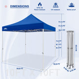 EAGLE PEAK 10x10 New Heavy Duty Pop up Commercial Canopy Tent with Roller Bag and 4 Sandbags - Eagle Peak Canopy and Outdoor Products