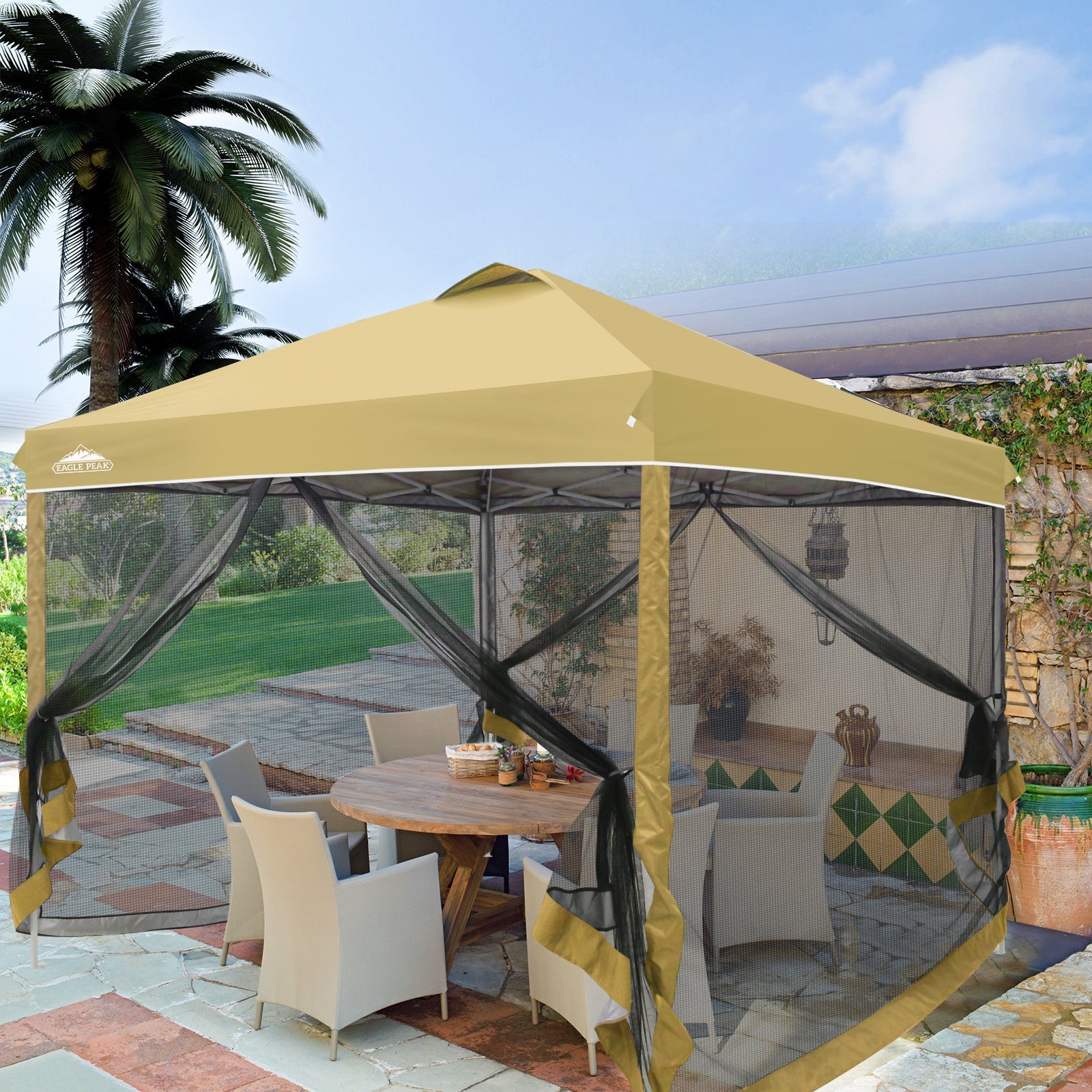 Outdoor netted tents best sale