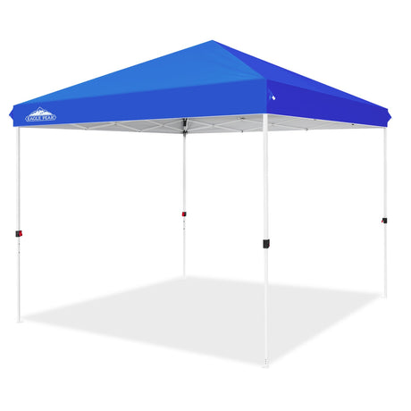 EAGLE PEAK 10x10 Outdoor Pop up Straight Leg Canopy with Wheeled Carry Bag, 100 Square Feet of Shade - Eagle Peak Canopy and Outdoor Products