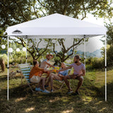 EAGLE PEAK 10x10 Outdoor Pop up Straight Leg Canopy with Wheeled Carry Bag, 100 Square Feet of Shade - Eagle Peak Canopy and Outdoor Products