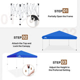 EAGLE PEAK 10x10 Outdoor Pop up Straight Leg Canopy with Wheeled Carry Bag, 100 Square Feet of Shade - Eagle Peak Canopy and Outdoor Products