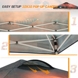 EAGLE PEAK 10x10 Pop Up Canopy, Straight Leg Pop Up Tent, 100 Square Feet of Shade, Horror Skull - Eagle Peak Custom Canopy Tent