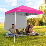 EAGLE PEAK 10x10 Pop Up Canopy Tent with Wall Panel, 10x10 Base 8x8 Top - Eagle Peak Canopy and Outdoor Products