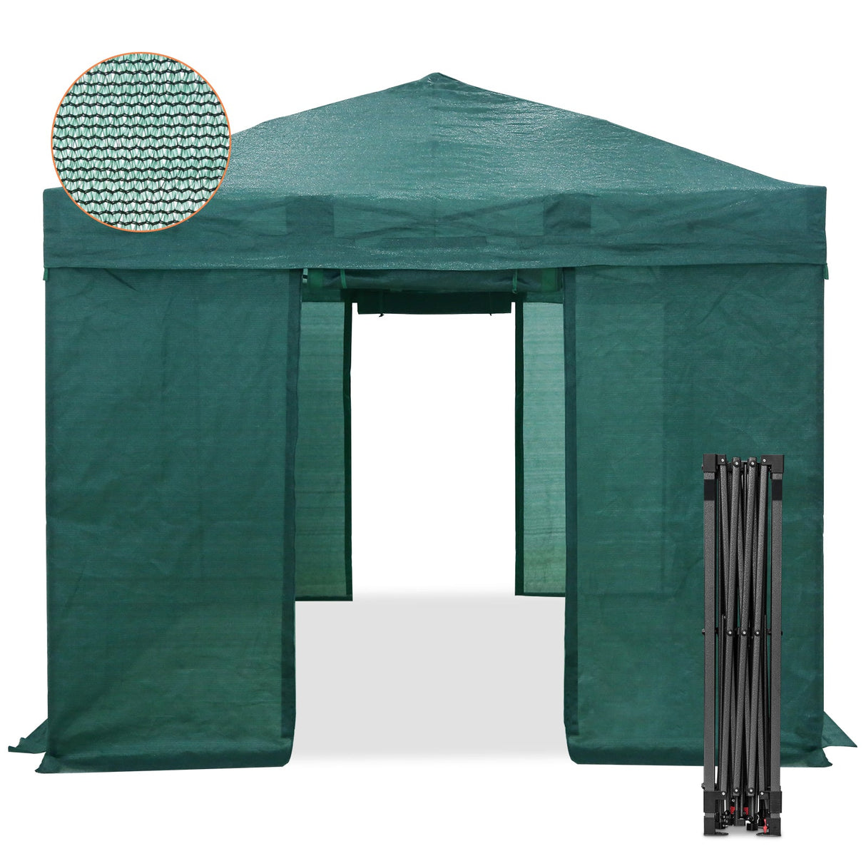 EAGLE PEAK 10x10 Pop - up Walk - in Greenhouse - Eagle Peak Canopy and Outdoor Products