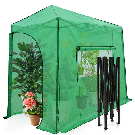 EAGLE PEAK 10x5 Portable Lean to Walk - in Greenhouse - Eagle Peak Canopy and Outdoor Products