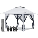 13x13 Pop Up Gazebo with Netting w/ 169 sqft of Shade