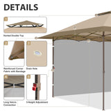 EAGLE PEAK 13x13 Straight Leg Pop Up Canopy Tent With sidewall - Eagle Peak Canopy and Outdoor Products