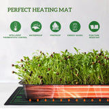 EAGLE PEAK 2 Pack Waterproof Seedling Heat Mat 10” x 20”, UL & MET - Certified Heating Pad for Seed Starting, Seed Germination, Warm Hydroponic Gardening Heating Pad, Contains (2) Warming Mats - Eagle Peak Canopy and Outdoor Products