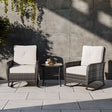 EAGLE PEAK 3pc Patio Rocking Chair Set, Rattan Wicker Furniture Set - Eagle Peak Canopy and Outdoor Products