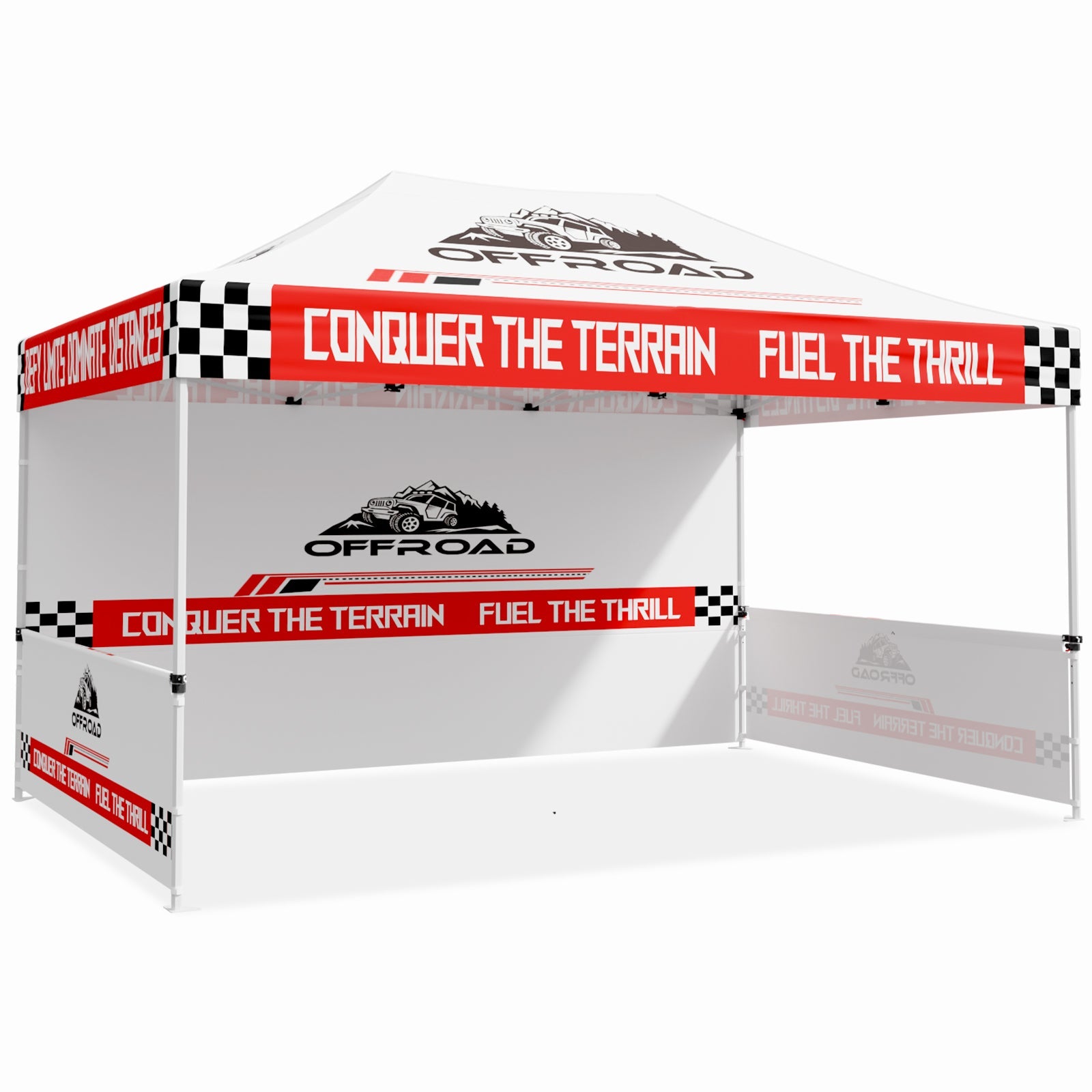 EAGLE PEAK 40mm Hex Leg Aluminum Commercial Custom Canopy Tent 10x15 Eagle Peak Custom Canopy Tent