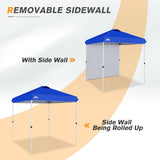 EAGLE PEAK 6.6x6.6 Pop Up Canopy Tent with Removable Sidewall - Eagle Peak Canopy and Outdoor Products