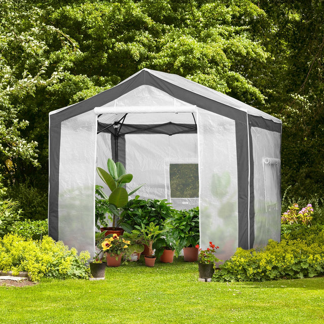 EAGLE PEAK 8x8 Portable Walk - in Greenhouse - Eagle Peak Canopy and Outdoor Products