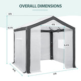 EAGLE PEAK 8x8 Portable Walk - in Greenhouse - Eagle Peak Canopy and Outdoor Products