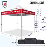 EAGLE PEAK ALX4010 40mm Aluminum Hex Leg Commercial Custom Canopy Tent 10x10 - CLICK TO CONFIGURE - Package Prices Start at $789.00 - Eagle Peak Custom Canopy Tent