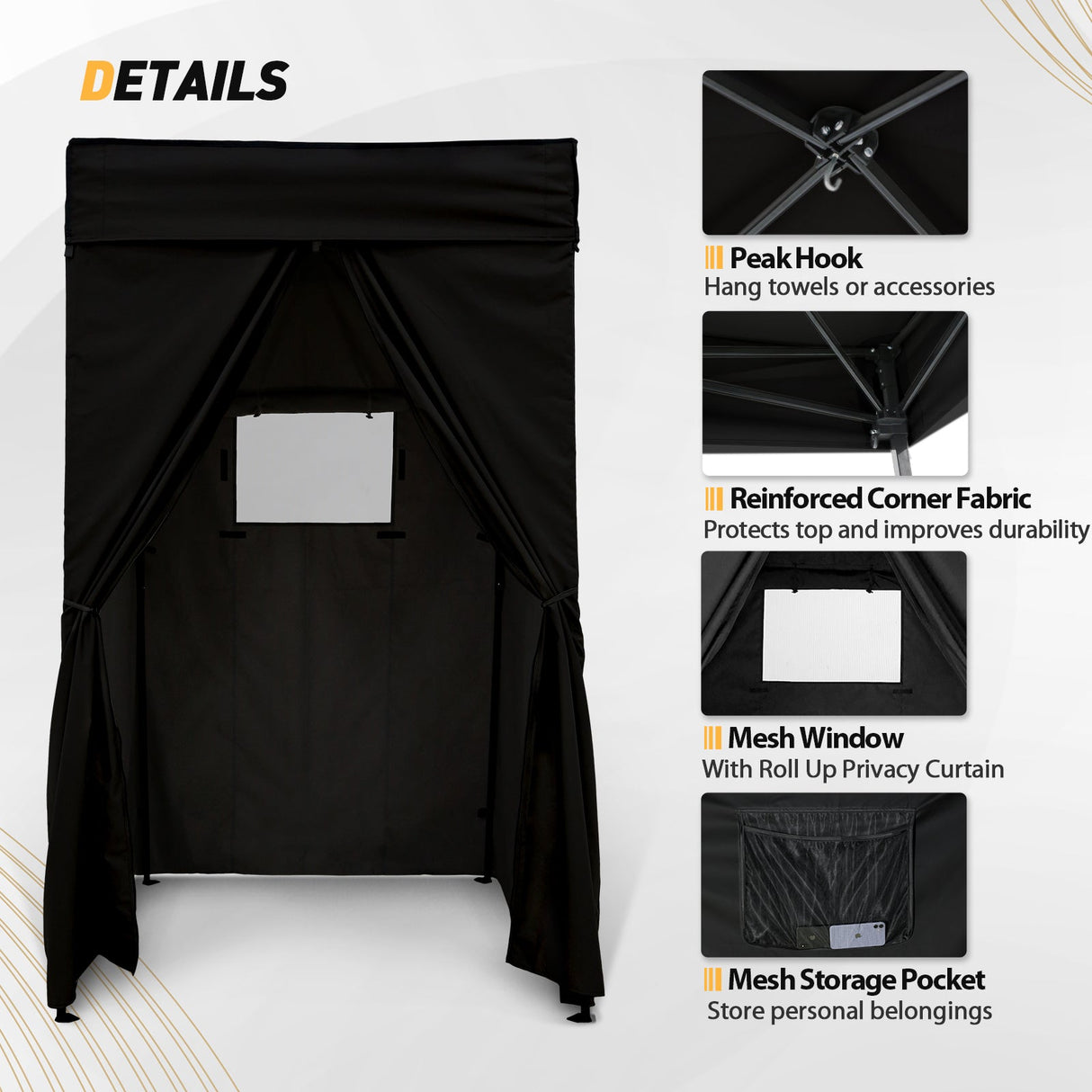 EAGLE PEAK Flat Top 4x4 Pop - up Canopy Changing Room - Eagle Peak Canopy and Outdoor Products