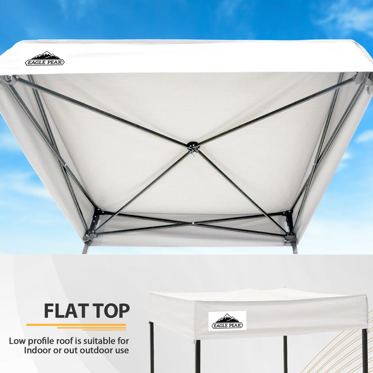 EAGLE PEAK Flat Top 4x4 Pop - up Canopy Changing Room - Eagle Peak Canopy and Outdoor Products