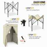 EAGLE PEAK Flat Top 4x4 Pop - up Canopy Changing Room - Eagle Peak Canopy and Outdoor Products