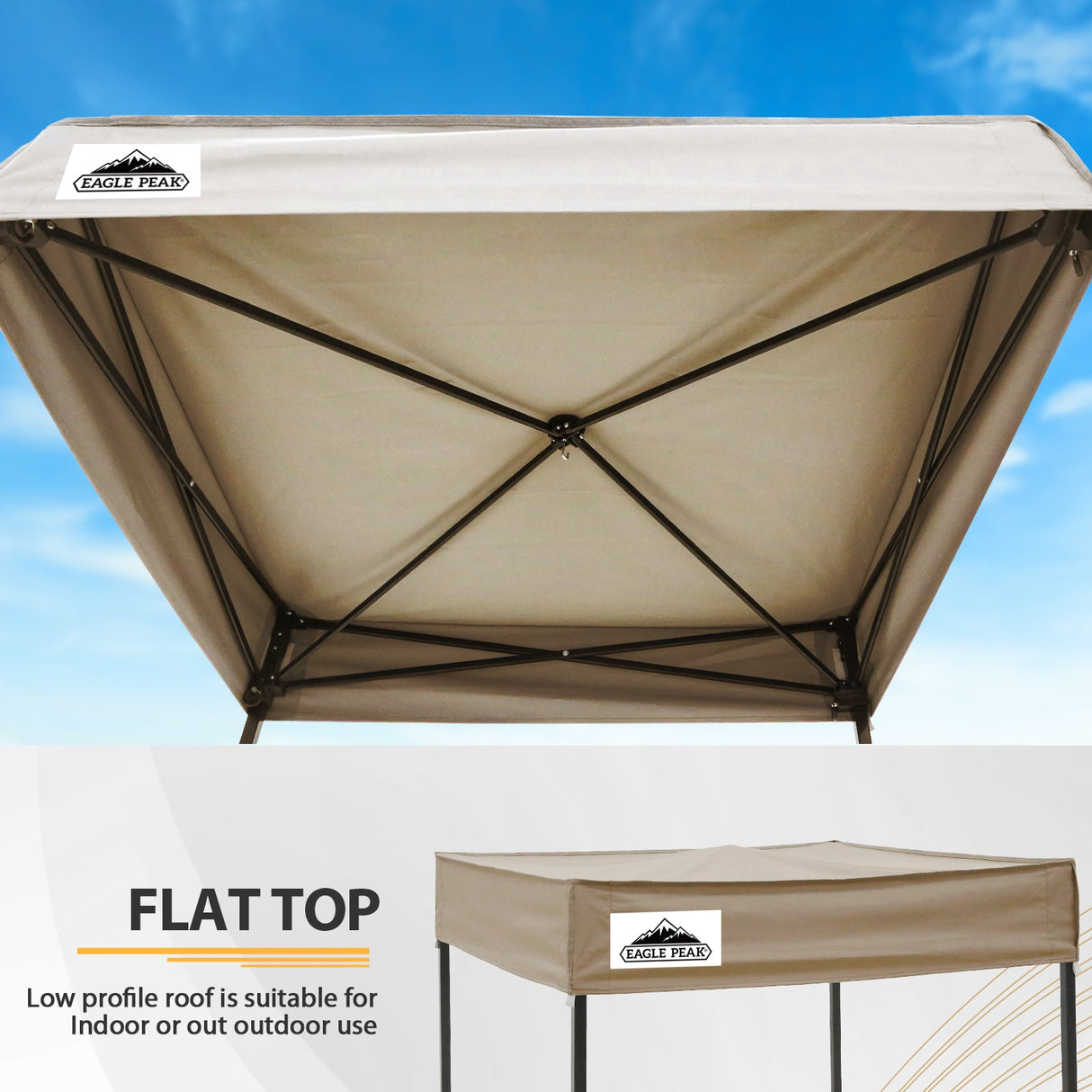 EAGLE PEAK Flat Top 4x4 Pop - up Canopy Changing Room - Eagle Peak Canopy and Outdoor Products