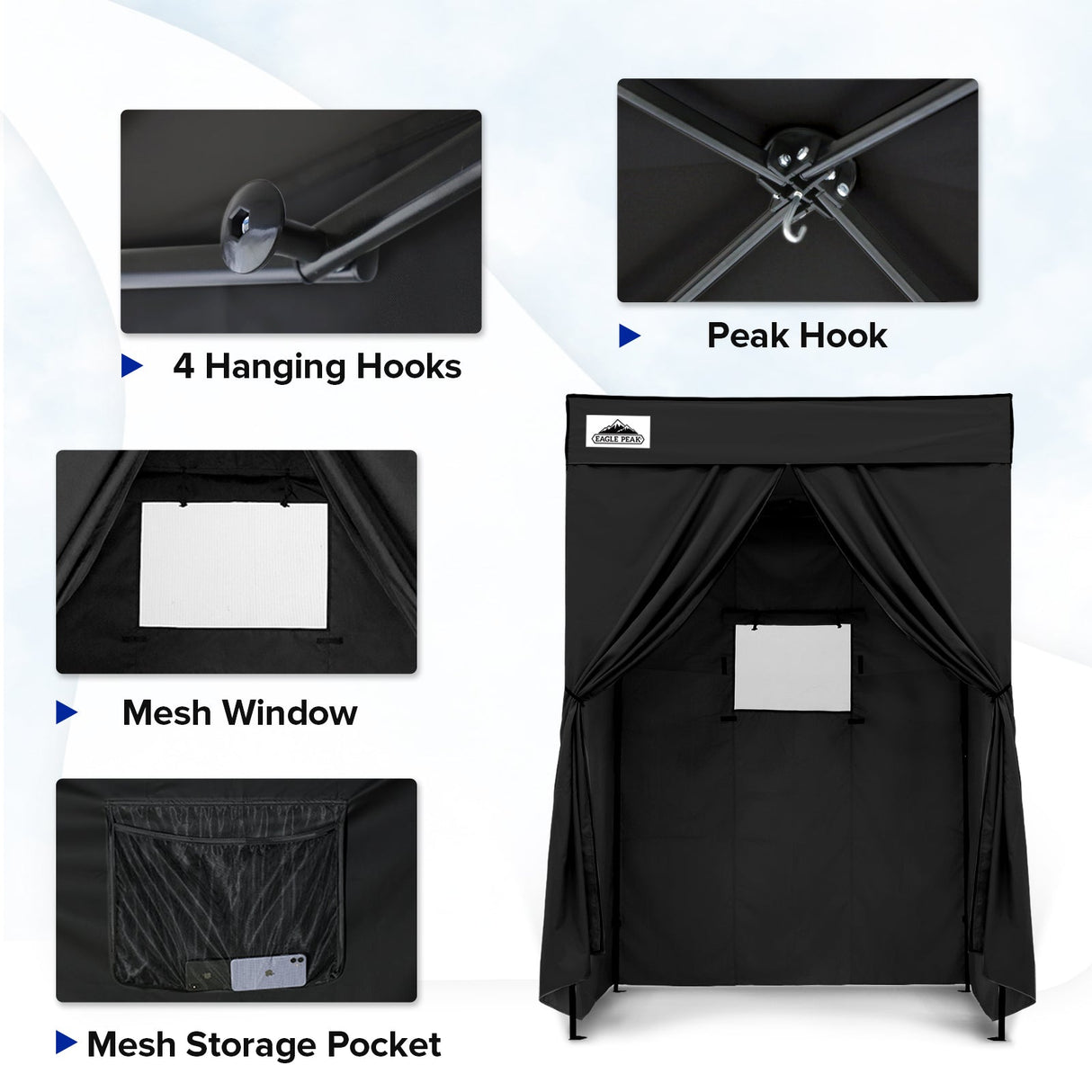 EAGLE PEAK Flex Compact 5x5 Pop - up Canopy Changing Room - Eagle Peak Canopy and Outdoor Products