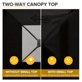 EAGLE PEAK Flex Ultra Compact 4x4 Pop - up Canopy Tent with Vented Top - Eagle Peak Canopy and Outdoor Products