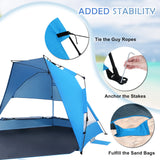 EAGLE PEAK Instant Beach Tent, Sunshade with Windows - Eagle Peak Canopy and Outdoor Products