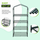 EAGLE PEAK Mini Greenhouse with Wire Shelves,27.2"x19.3"x64.2" - Eagle Peak Custom Canopy Tent