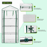 EAGLE PEAK Mini Greenhouse with Wire Shelves,27.2"x19.3"x64.2" - Eagle Peak Custom Canopy Tent