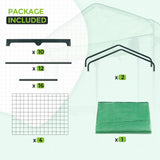 EAGLE PEAK Mini Greenhouse with Wire Shelves,27.2"x19.3"x64.2" - Eagle Peak Canopy and Outdoor Products