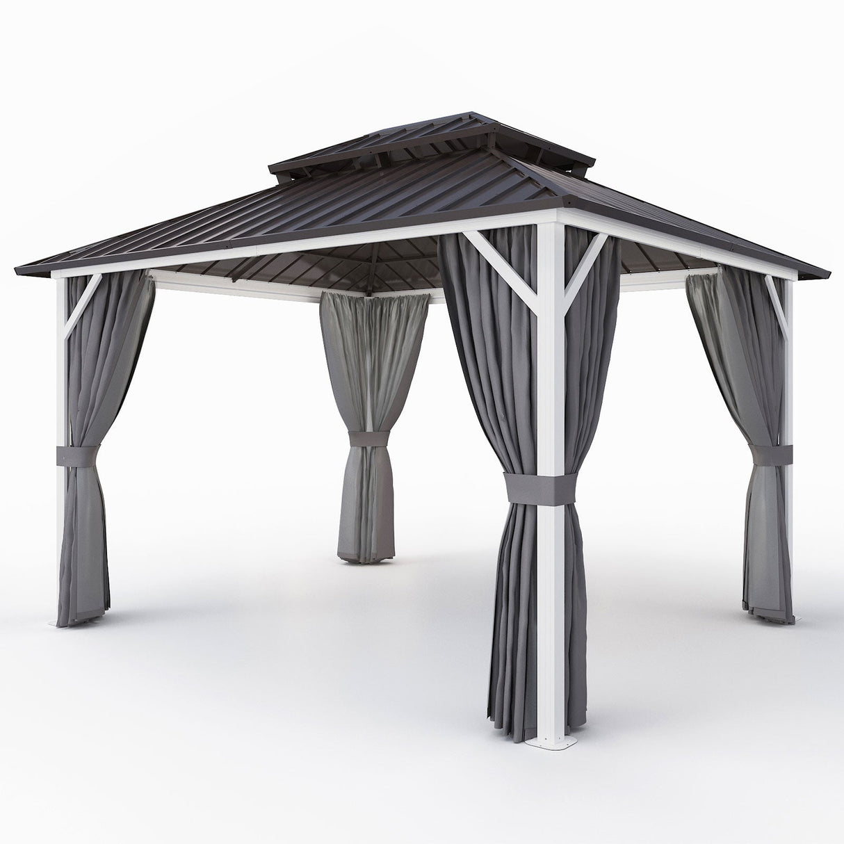 Aluminum Gazebo Double Roof Hardtop Gazebo