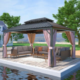 Aluminum Gazebo Double Roof Hardtop Gazebo