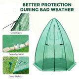 EAGLE PEAK Portable Mini Dome Greenhouse with Zippered Door and Mesh Window - Eagle Peak Canopy and Outdoor Products