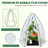 EAGLE PEAK Portable Mini Dome Greenhouse，63”x63”x72”, Bubble Film Cover - Eagle Peak Canopy and Outdoor Products