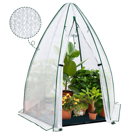 EAGLE PEAK Portable Mini Dome Greenhouse，63”x63”x72”, Bubble Film Cover - Eagle Peak Canopy and Outdoor Products