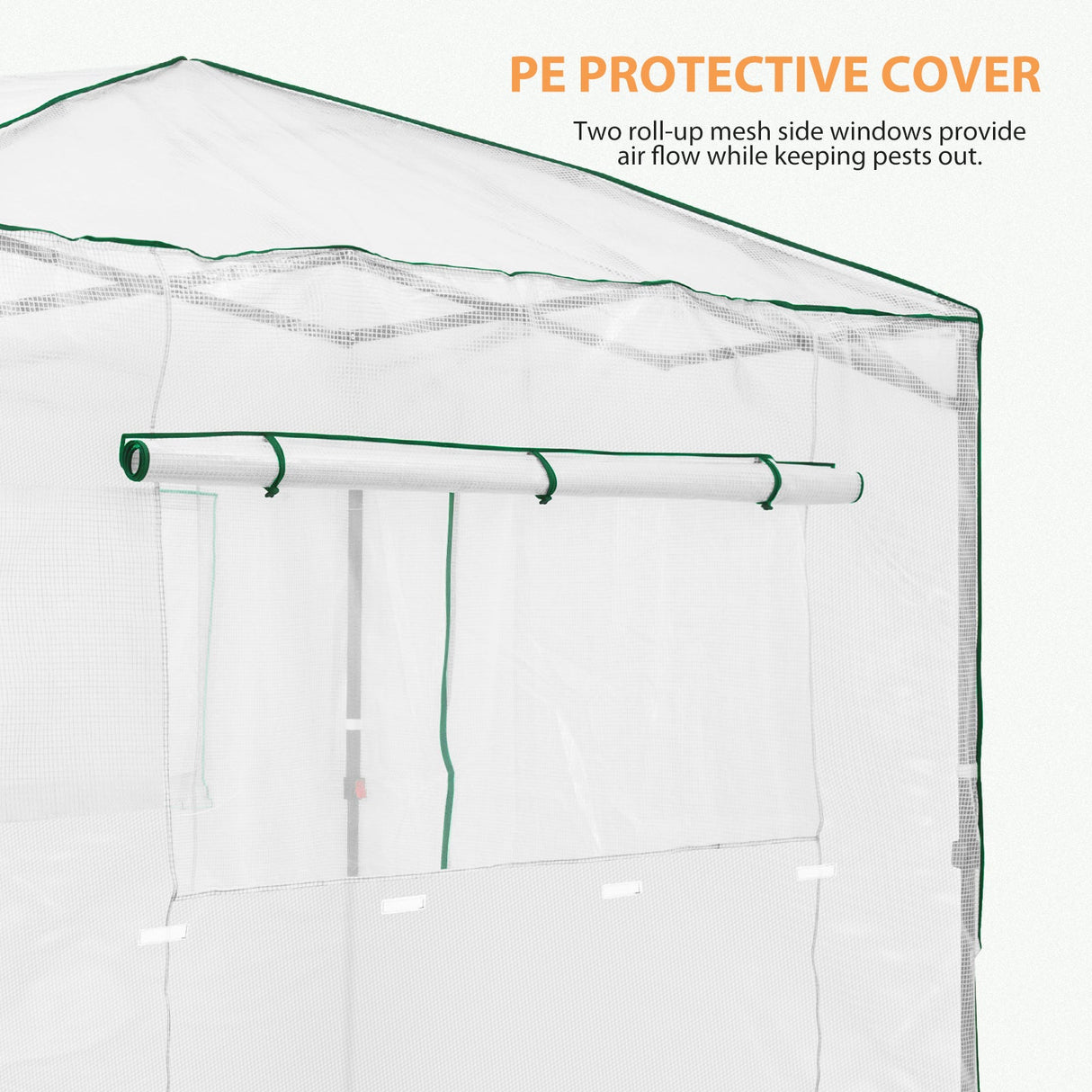 EAGLE PEAK Replacement Cover for 8x6 Portable Walk - in Greenhouse (Frame Not Included) (GH48 - AZ - SP017) - Eagle Peak Canopy and Outdoor Products