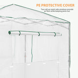 EAGLE PEAK Replacement Cover for 8x6 Portable Walk - in Greenhouse (Frame Not Included) (GH48 - AZ - SP017) - Eagle Peak Canopy and Outdoor Products