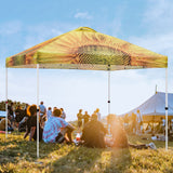 Eagle Peak SHADE GRAPHiX Easy Setup 10x10 Pop Up Canopy Tent with Digital Printed Sun Flower Top - Eagle Peak Canopy and Outdoor Products