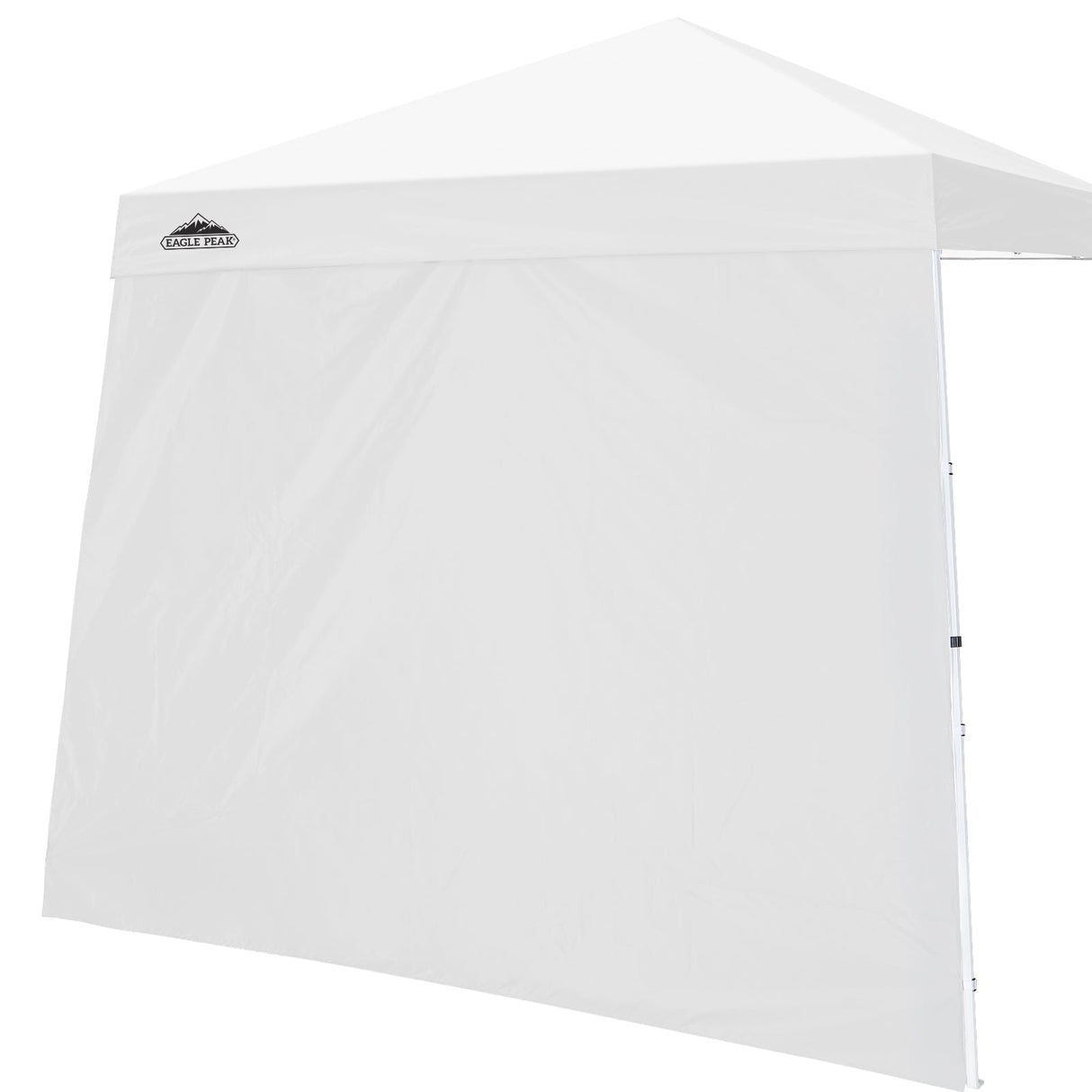 EAGLE PEAK Sunwall / Sidewall for 10x10 Slant Leg Canopy Only, 1 Sidewall, White/Blue - Eagle Peak Canopy and Outdoor Products