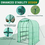 EAGLE PEAK Walk in Greenhouse 3 Tier with Wire Shelves - Eagle Peak Canopy and Outdoor Products