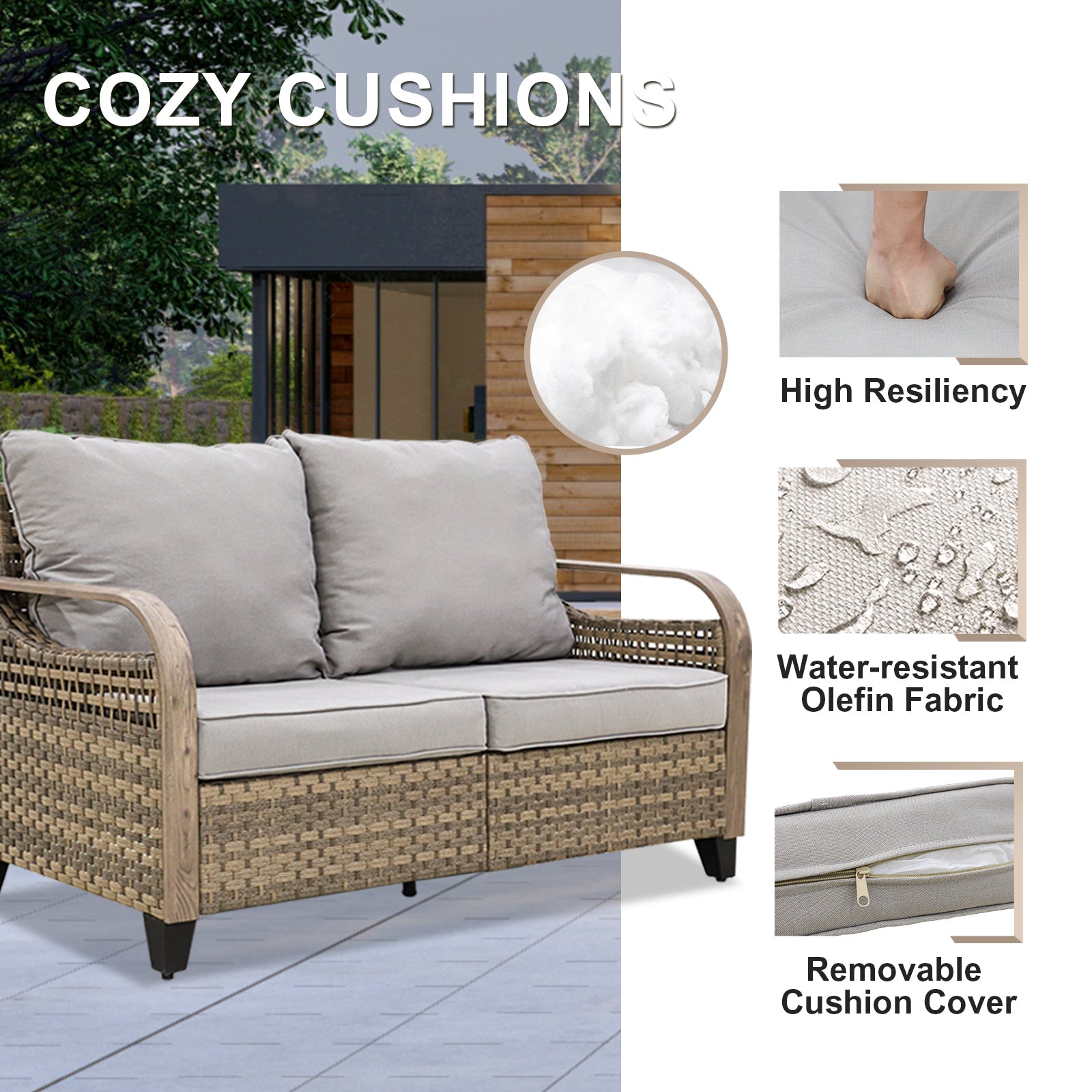 Outdoor loveseat couch sale