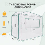 Easy Setup 8x6 Instant Pop Up Greenhouse - Eagle Peak Custom Canopy Tent