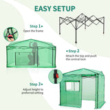 Easy Setup 8x6 Instant Pop Up Greenhouse - Eagle Peak Custom Canopy Tent