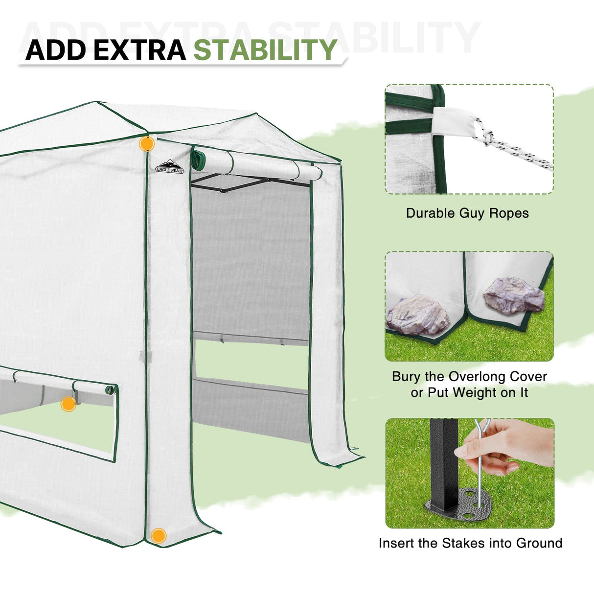 Easy Setup 8x6 Instant Pop Up Greenhouse (Copy) - Eagle Peak Custom Canopy Tent