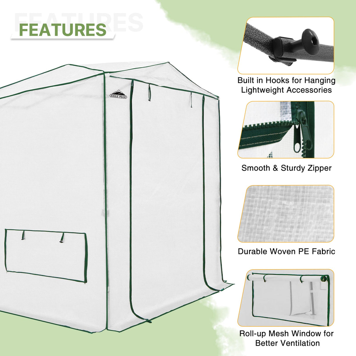 Easy Setup 8x6 Instant Pop Up Greenhouse (Copy) - Eagle Peak Custom Canopy Tent