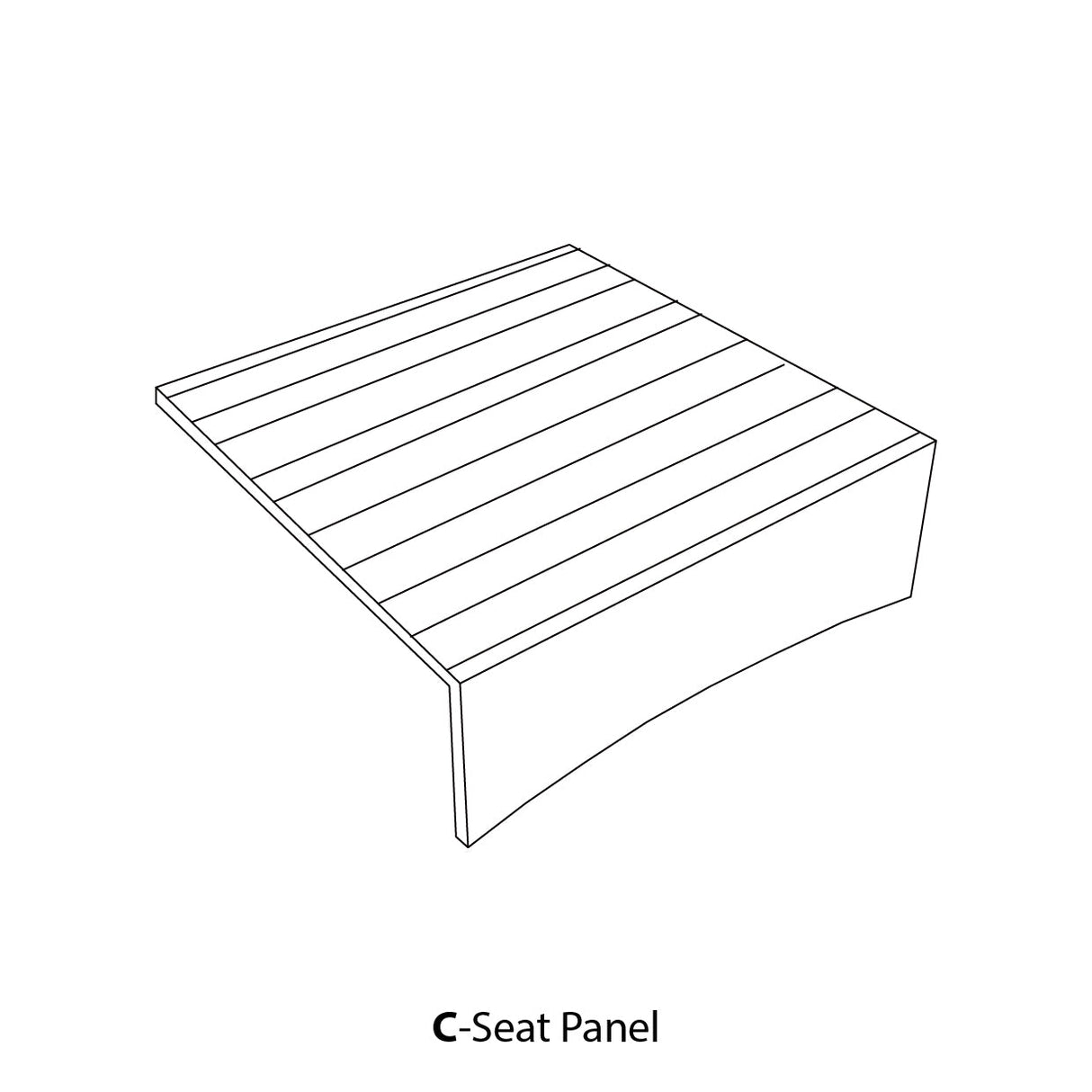 EP - FOH - Part C Seat Panel - Eagle Peak Custom Canopy Tent